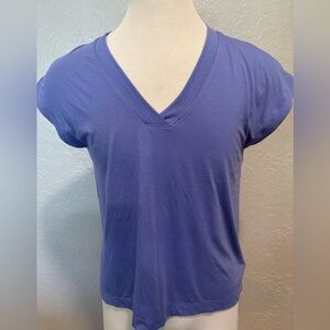 Athleta Women's Purple Explore Ample Essence Short Sleeve Top size Medium